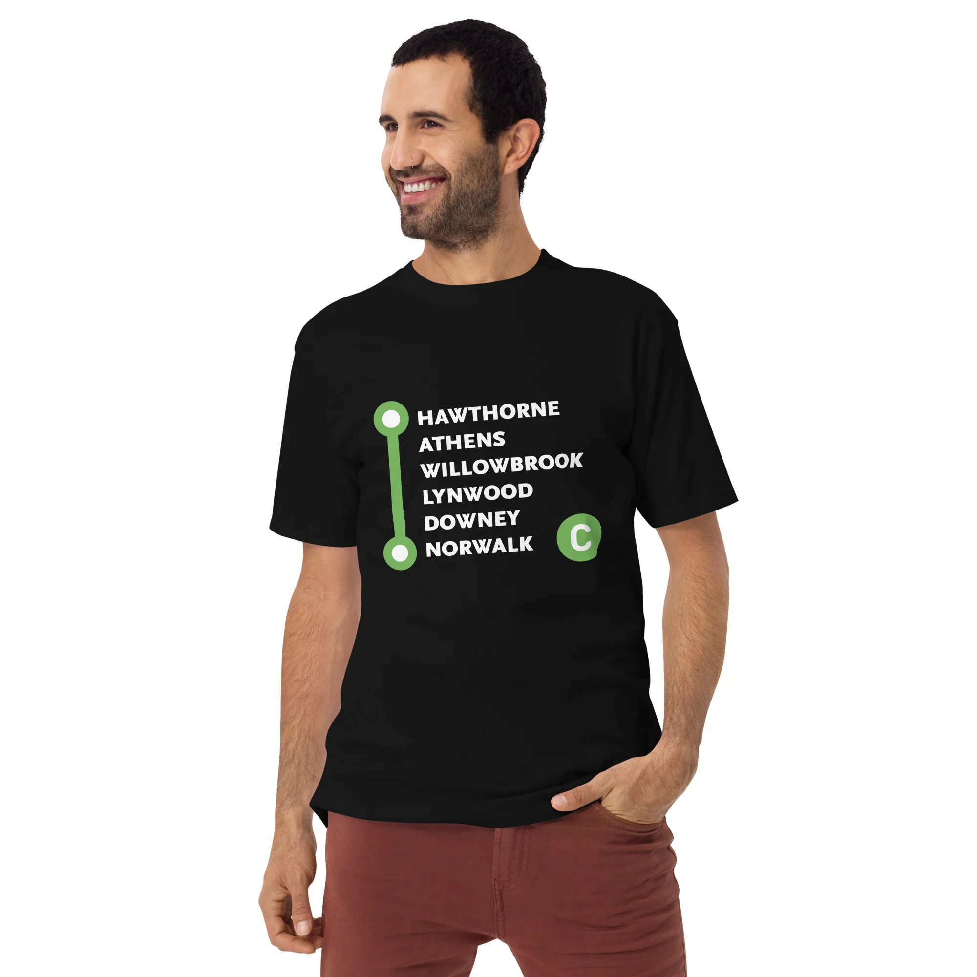 C Line Neighborhoods Unisex Heavyweight T-shirt