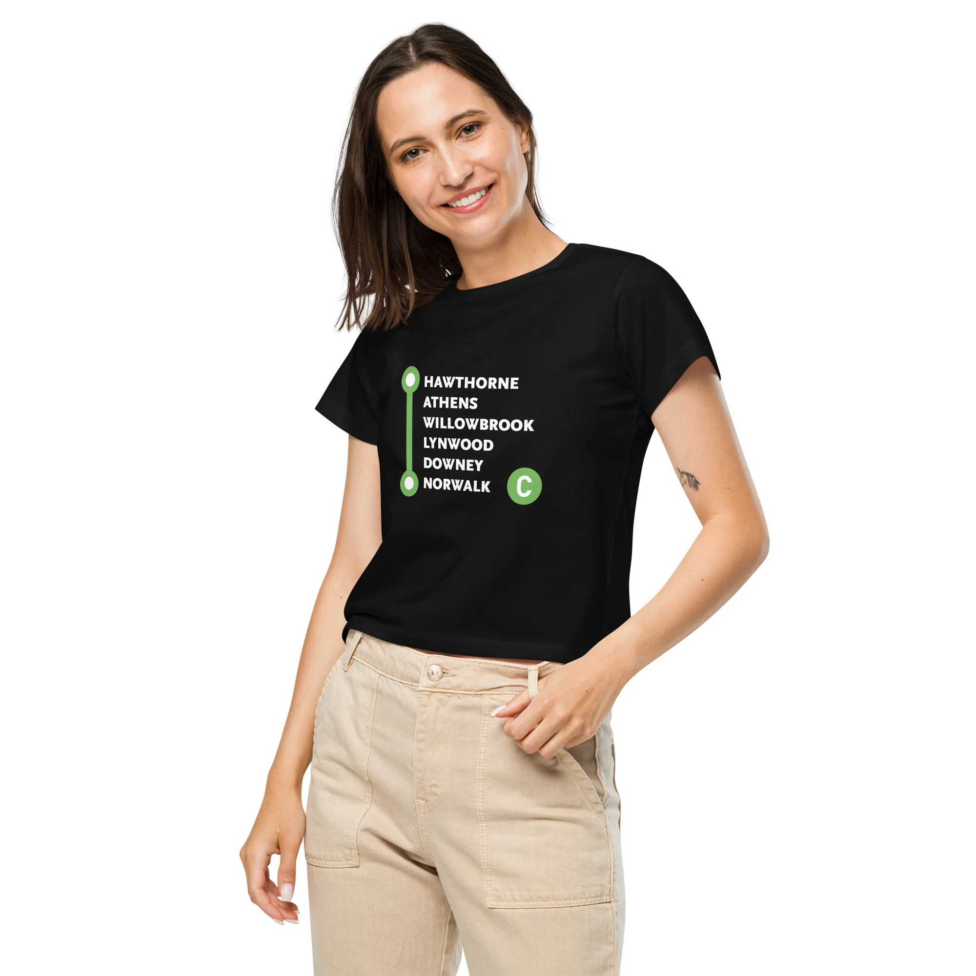 1133-c-line-neighborhoods-women-s-high-waisted-t-shirt-1.webp C Line Neighborhoods Women’s High-Waisted T-shirt
