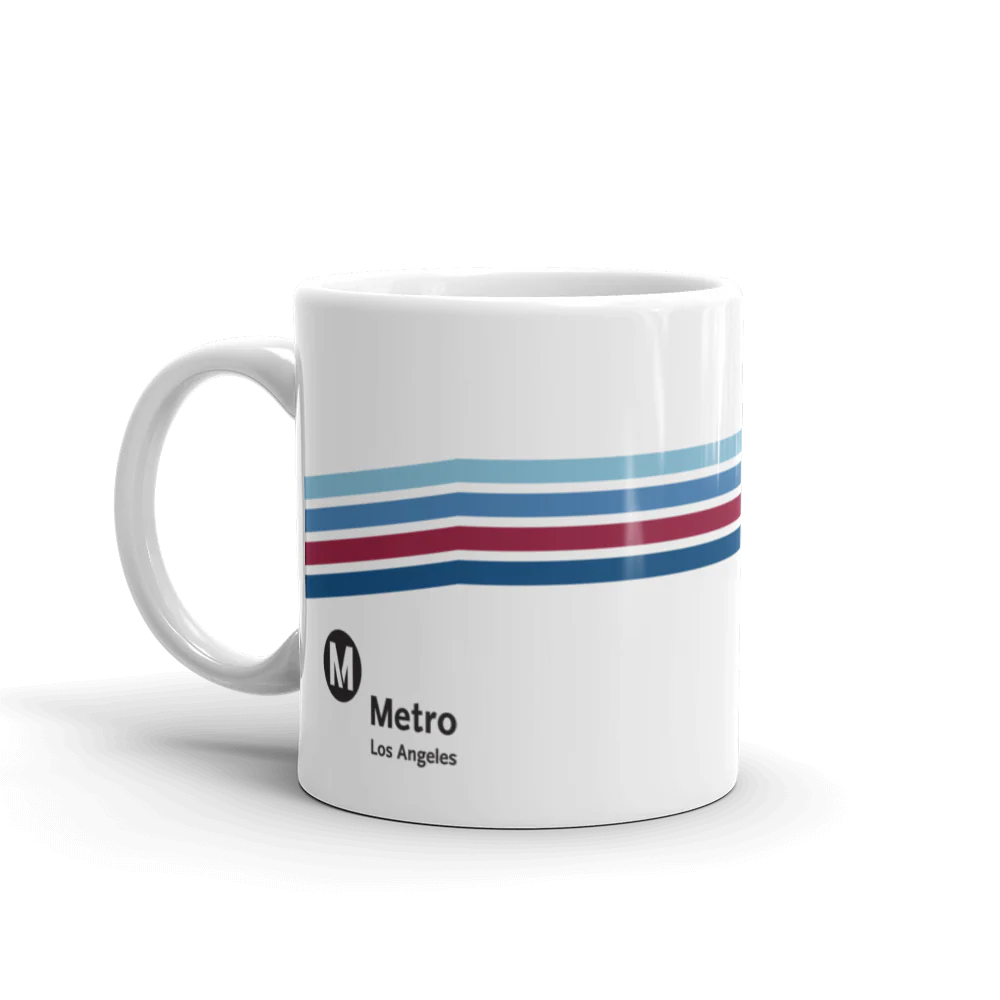 Retro Blue Line Mug