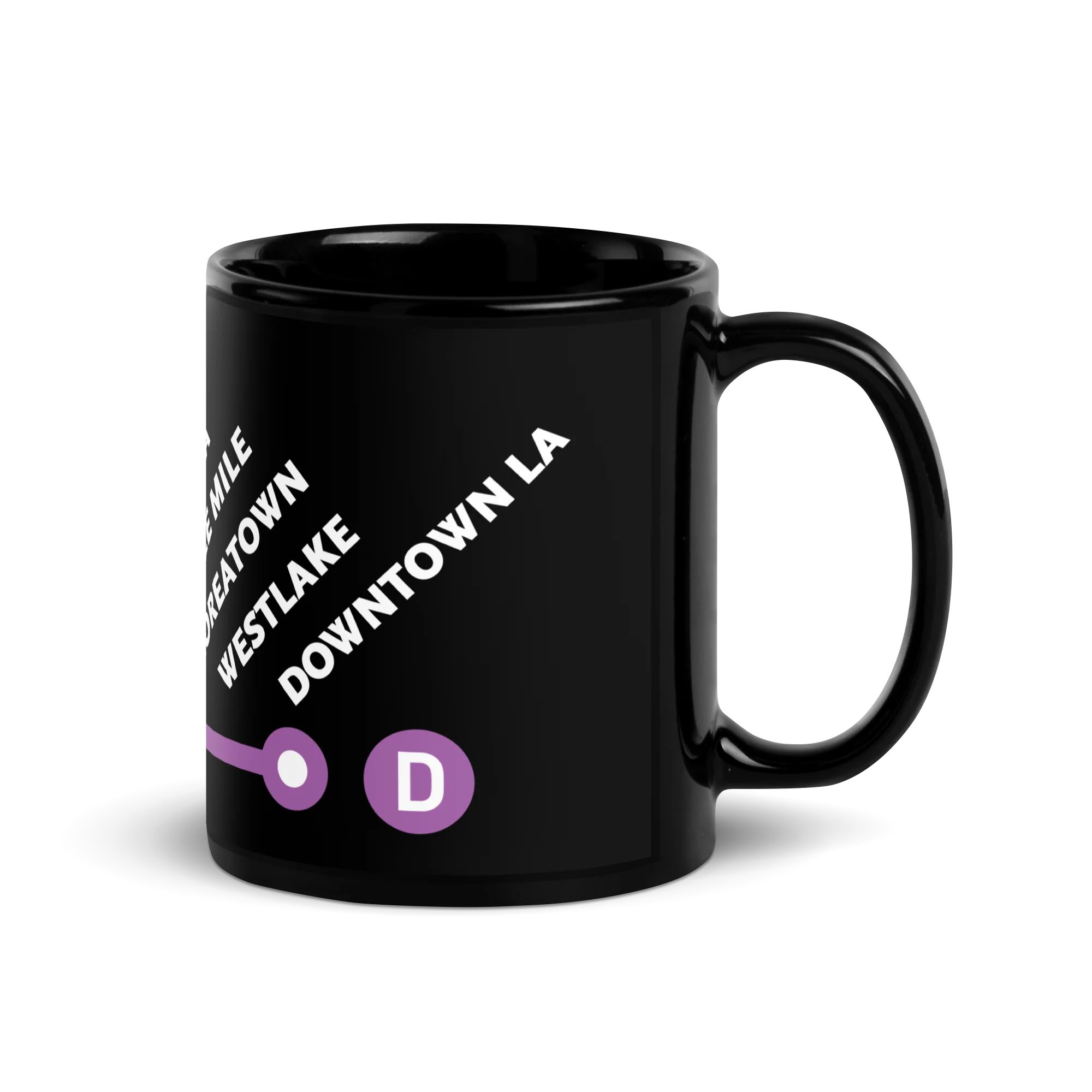 D Line Neighborhoods Black Glossy Mug