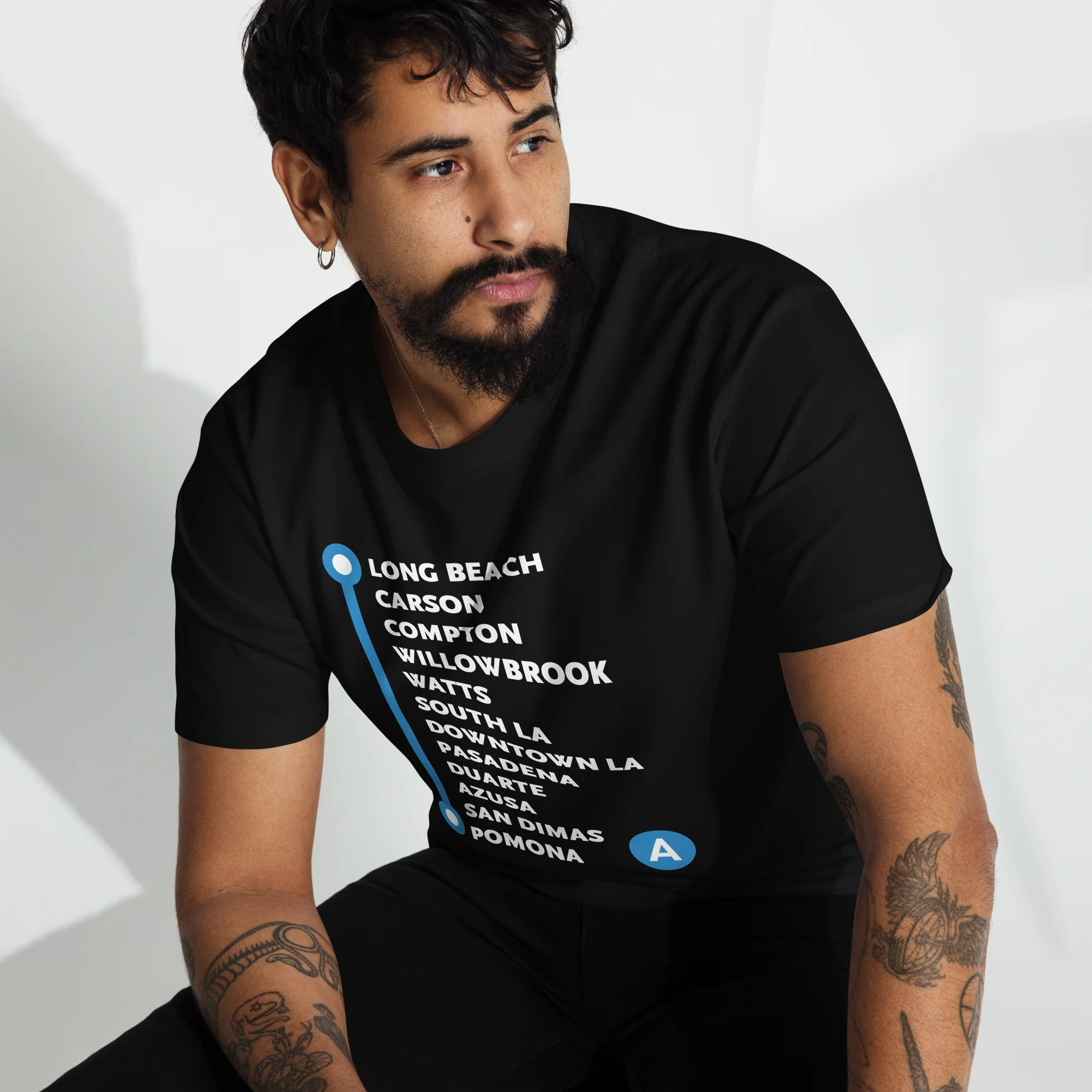 A Line Neighborhoods Unisex Heavyweight T-shirt