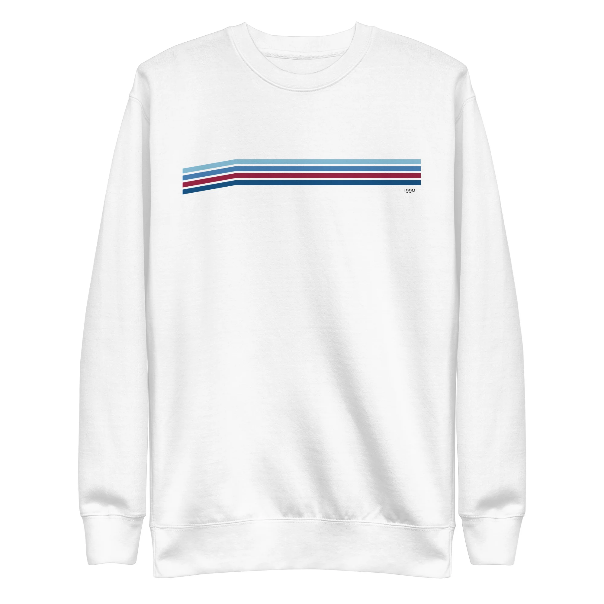 Retro Blue Line Premium Sweatshirt