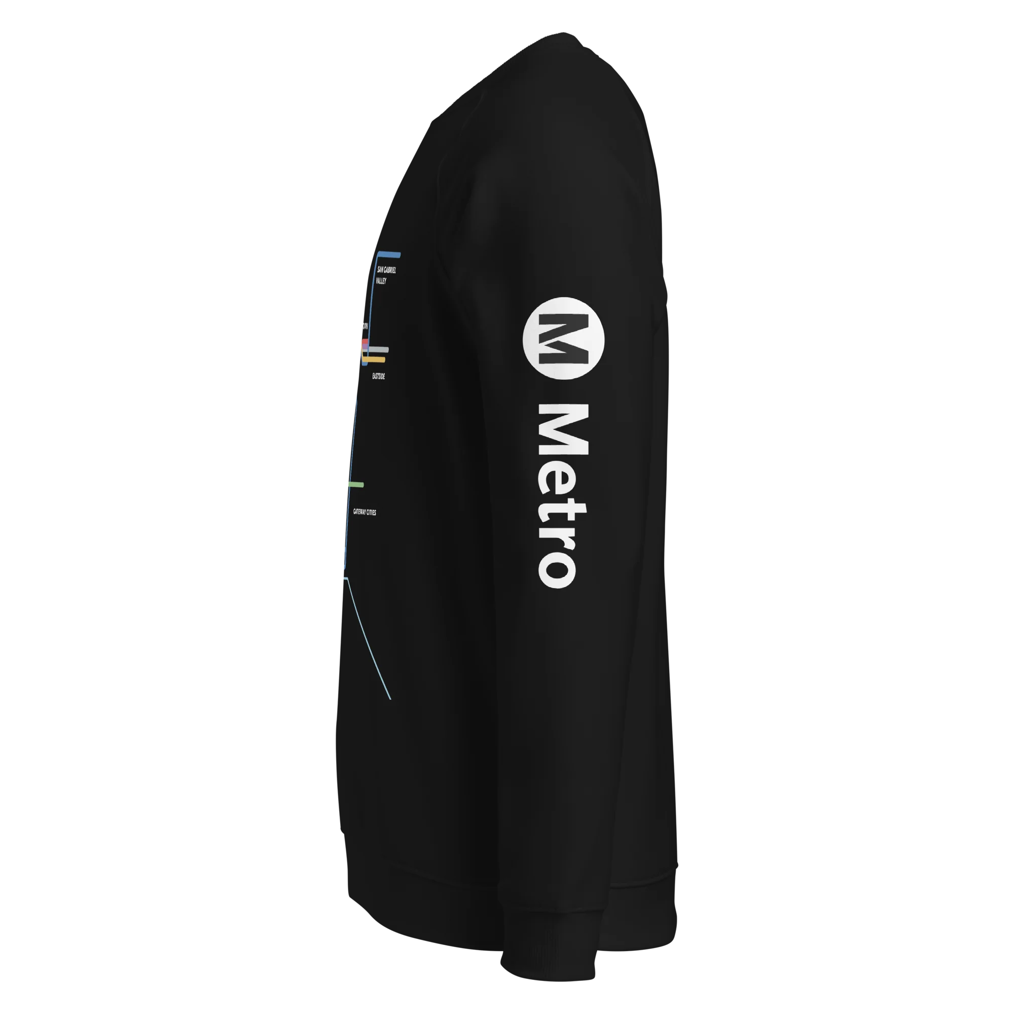 Los Angeles Dark Mode Map Unisex Sweatshirt