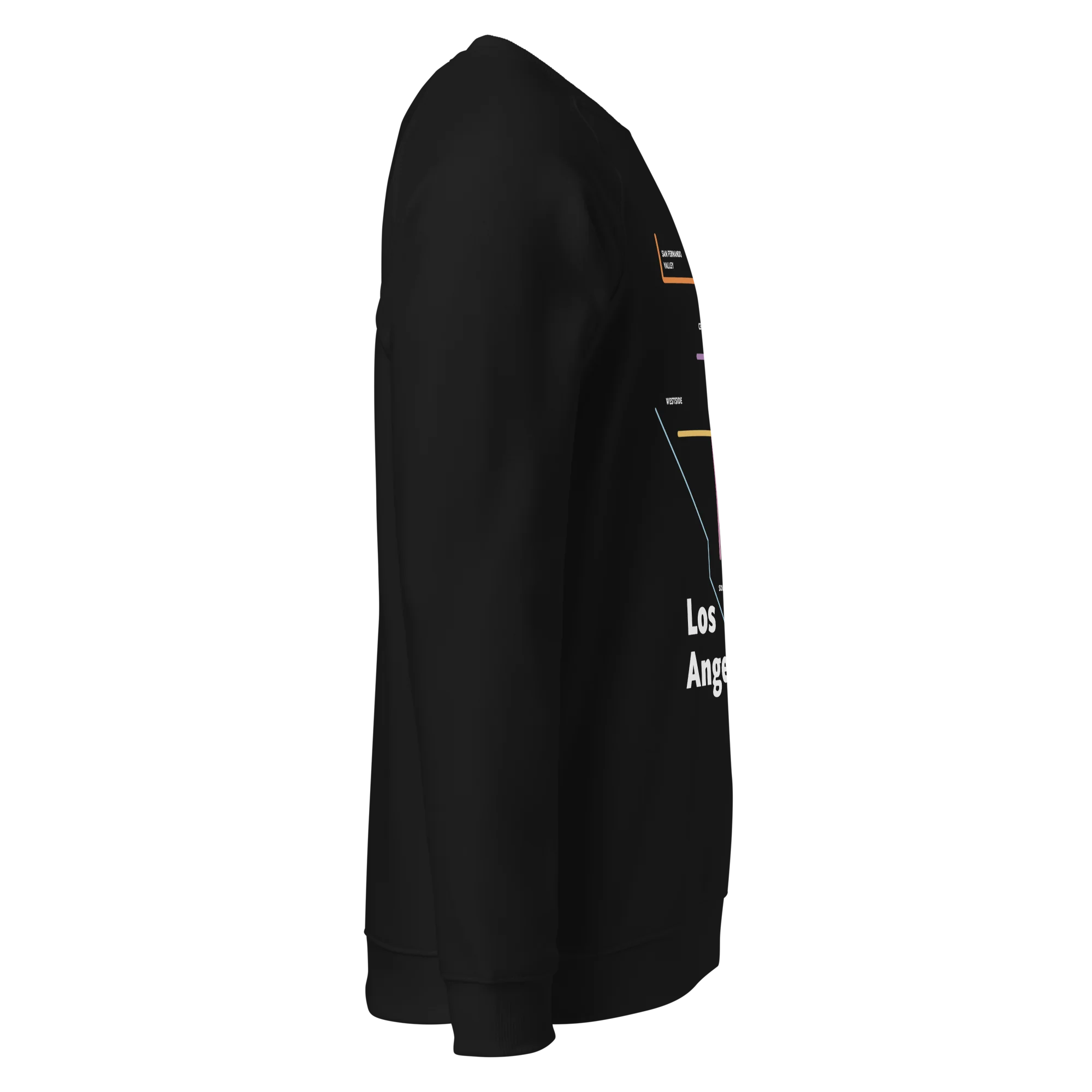 Los Angeles Dark Mode Map Unisex Sweatshirt